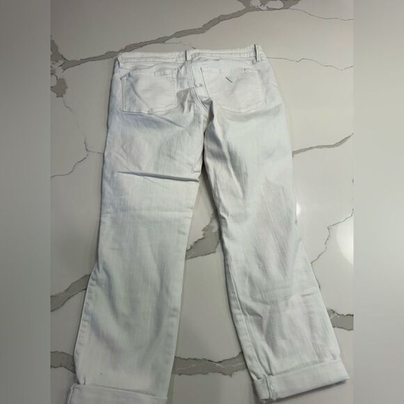 Guess white Jean crops distressed size 30 - Picture 2 of 6